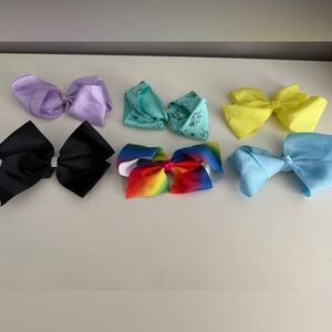 Colorful Kids Hair Bow Set